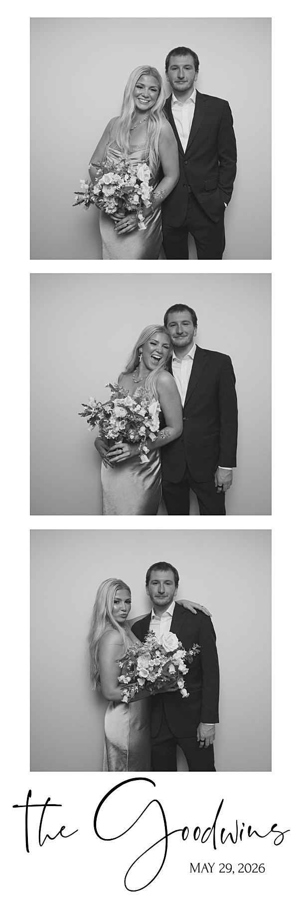 Black and white photo strip